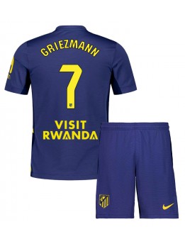 Atletico Madrid Antoine Griezmann #7 Auswärts Trikotsatz für Kinder 2025-26 Kurzarm (+ Kurze Hosen)